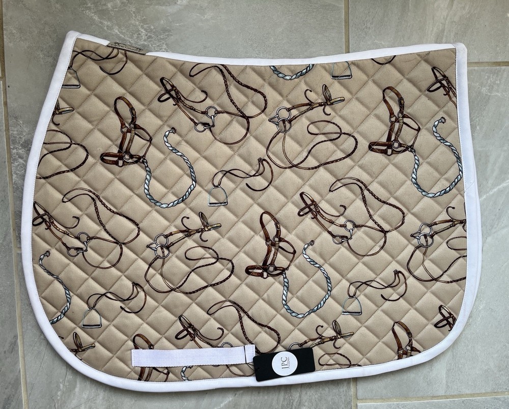 Tuffrider Basic All Purpose Beige Saddle Pad Bridle Stirrup