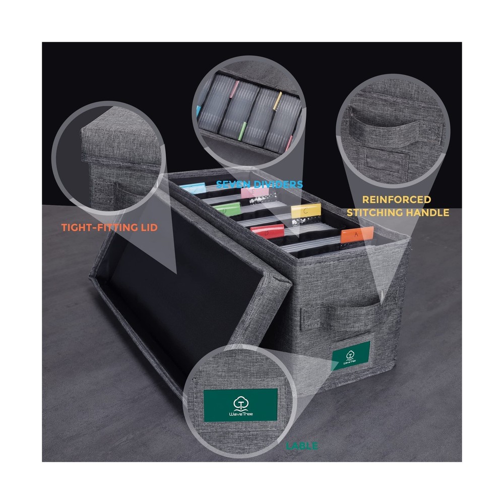 TWAVETREE CD Storage Box with Lid, Practical Case Holder Organizer ... Fast Ship