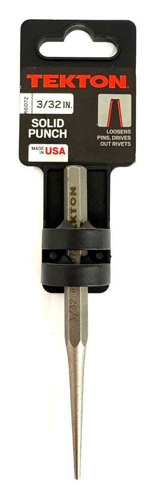 3/32" TEKTON 66072 SOLID PUNCH 4-1/2" LONG USA