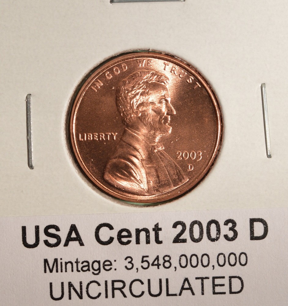 2003D - USA Small Cent - UNCIRCULATED