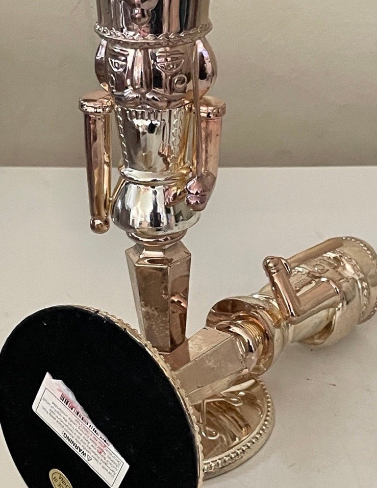 International Silver Co. Nutcracker Candlesticks 7 5/8"