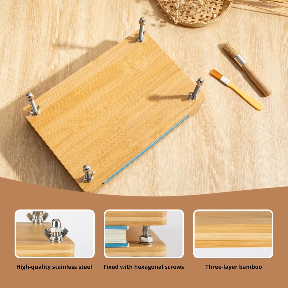 50 Pcs Book Binding Kits for Beginners Complete DIY Kit with Tools & Instruc...