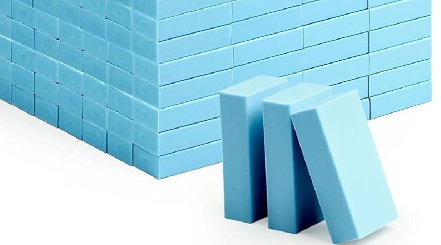 Classic Eraser BLUE Rectangle Rubber Eraser  - 48 Pieces