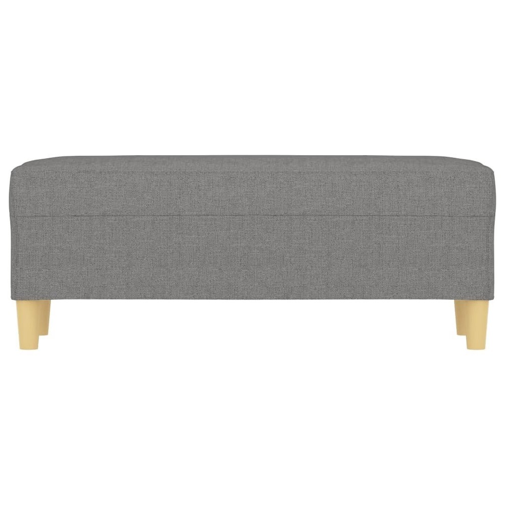 Bench Dark Grey Polyester Large Durable Rectangular