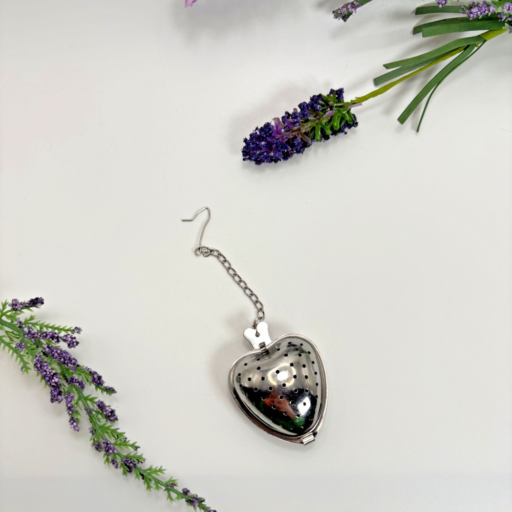 Heart Shaped Tea Infuser Stainless Steel Steeper Cup Chain