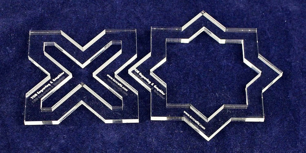 2 Pc Moroccan Frame Set -3.5"- 1/8" Acrylic