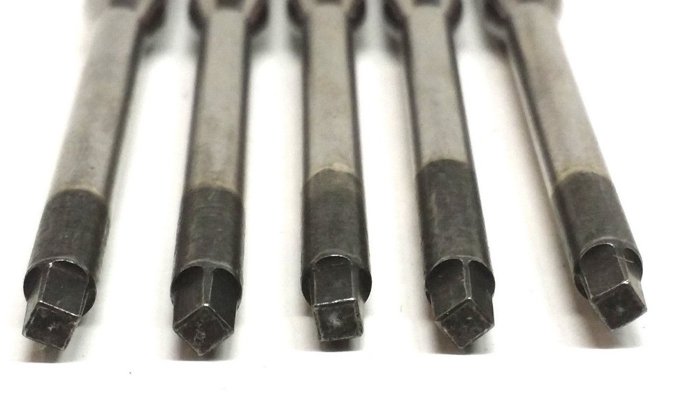 Klein Tools 5 Pack #1 Square Power Drivers 3-1/2'' (89 mm) Bits Impact Rated NEW