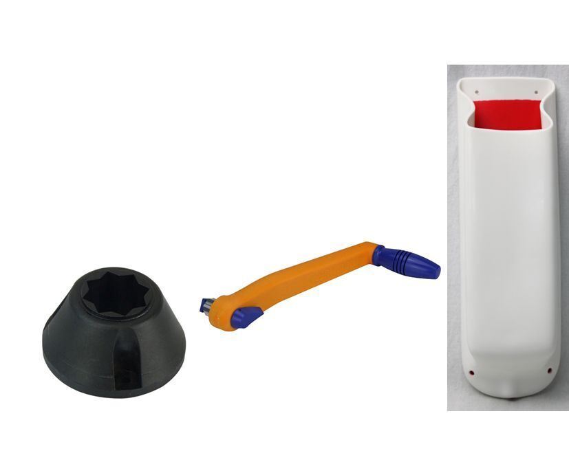 Yacht Winch Handle Combination Pack Sheet Winch Handle, Pocket & Winch Holder