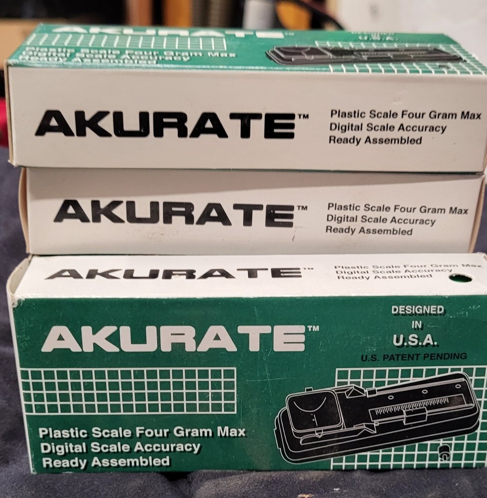 AKURATE Plastic Scale Four Gram Max Digital Scale Accuracy Ready Assembled USA