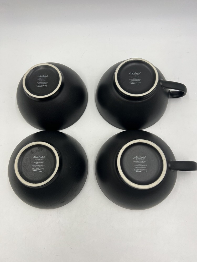 Noritake Stoneware Colorwave Graphite (8034 pattern) 12 Piece Place Setting