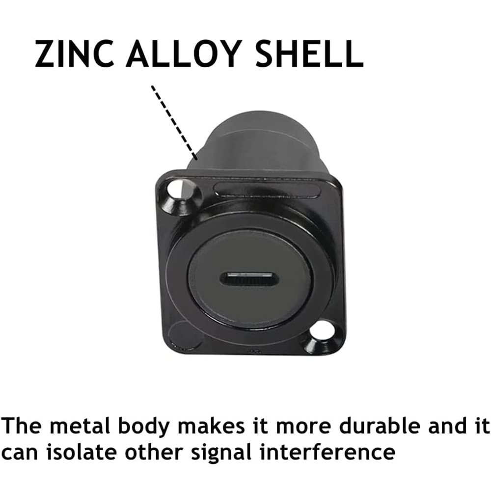 2PCS USB 3.1 Type C Panel Mount Coupler, D-Type Module USB C Pass Through Con...