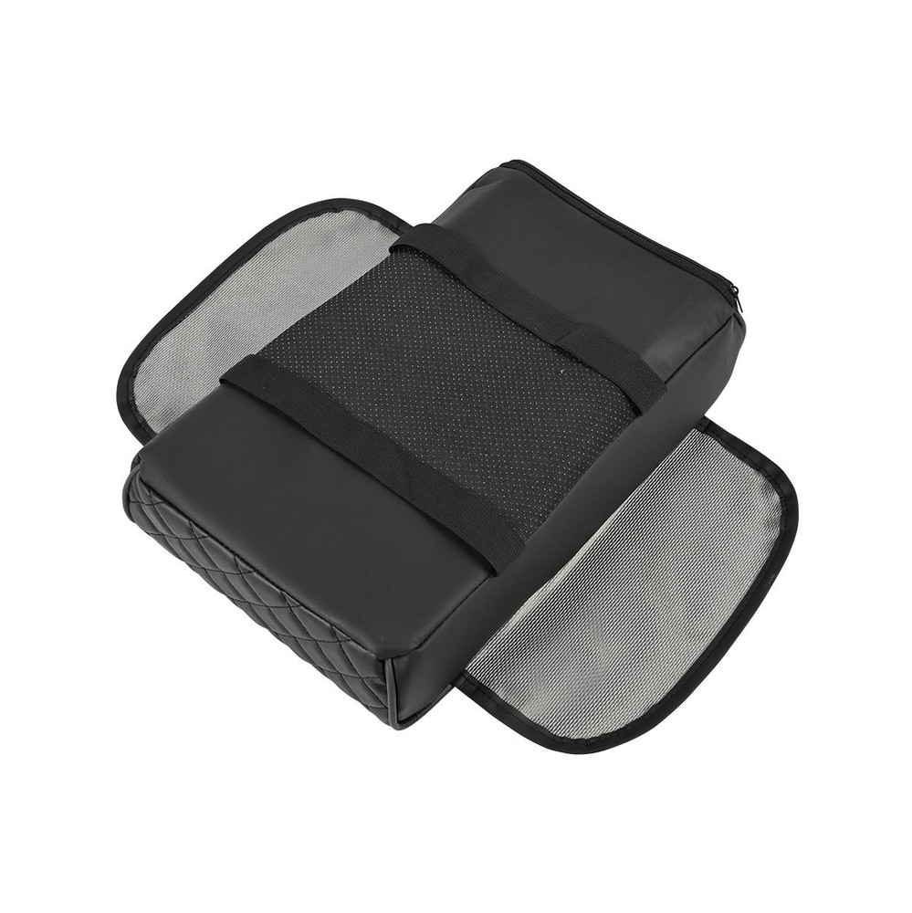 Universal Multi-functional Car Center Console Armrest Box Cup Holder PU Leather