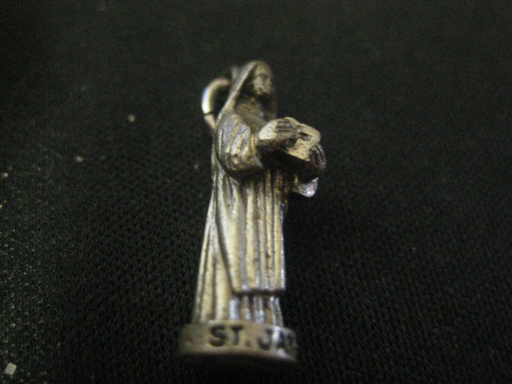 Sterling Silver St Jane Religious Charm
