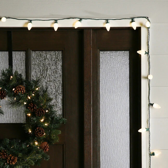 GE StayBright 75-Count 37ft Warm White C9 LED Christmas Wedding String Light