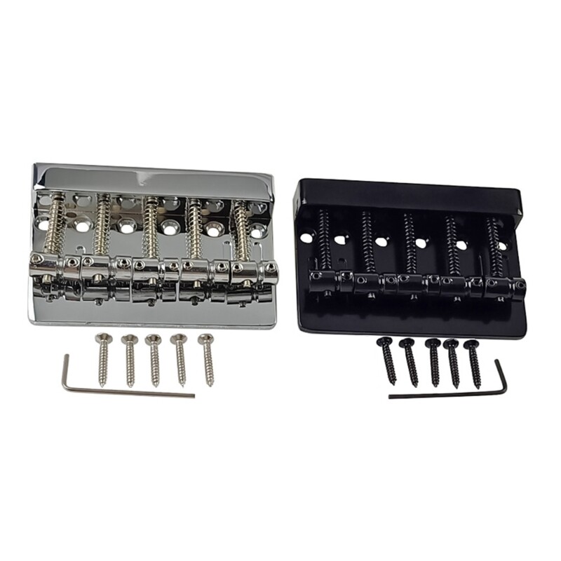 Bass Bridge Assembly Replacement 5 String Bridge Electric Bass Guitar Accessory