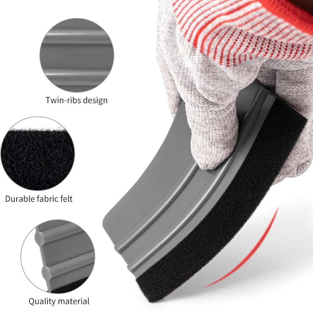 100PCS Felt Squeegee for Vinyl Wrap Bubble Removal Sign Making Car Graphic Tool