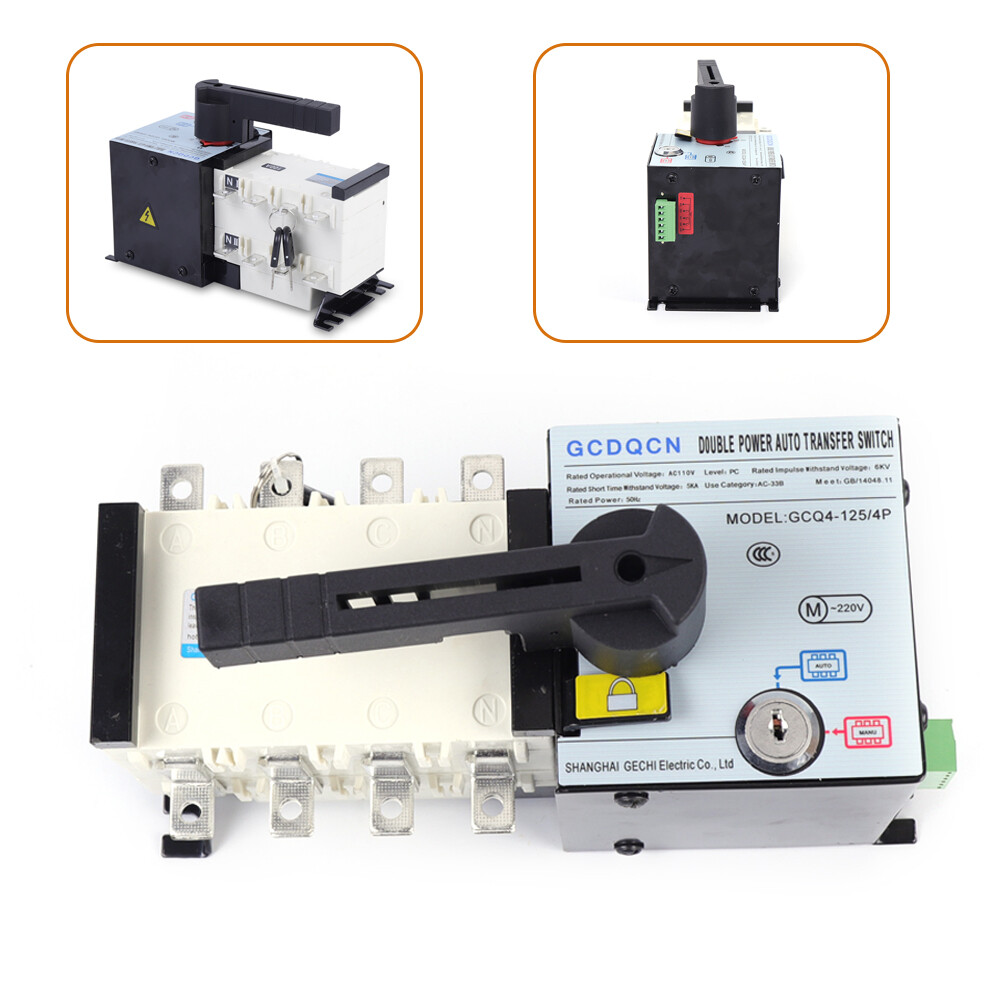 100A 4P Dual Power Automatic Changeover Transfer Switch Isolation Type US