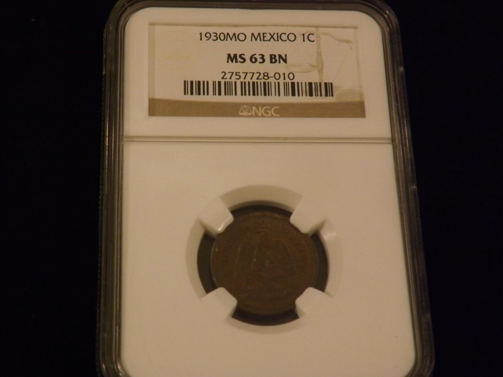 1930    1C           Mo Mexico               NGC MS 63 BN