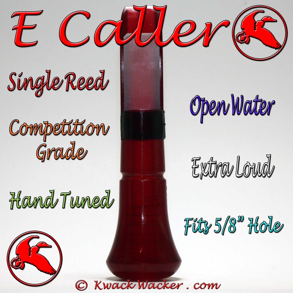 Duck call Inserts Kwack Wacker E Caller Open Water Loud Single Reed