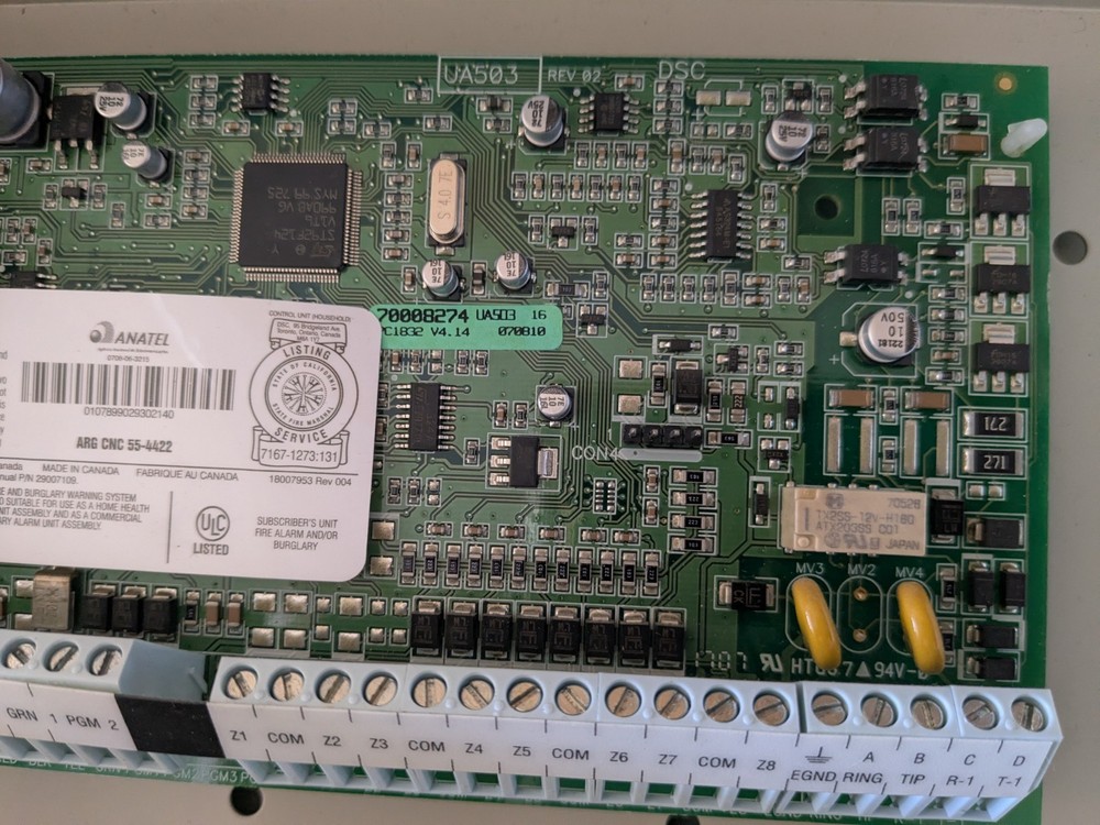 DSC PC1832 V4.6 PowerSeries Control Panel