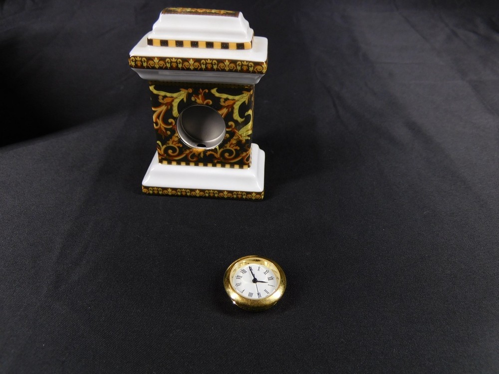 Rosenthal Versace Barocco Miniature Desk Clock