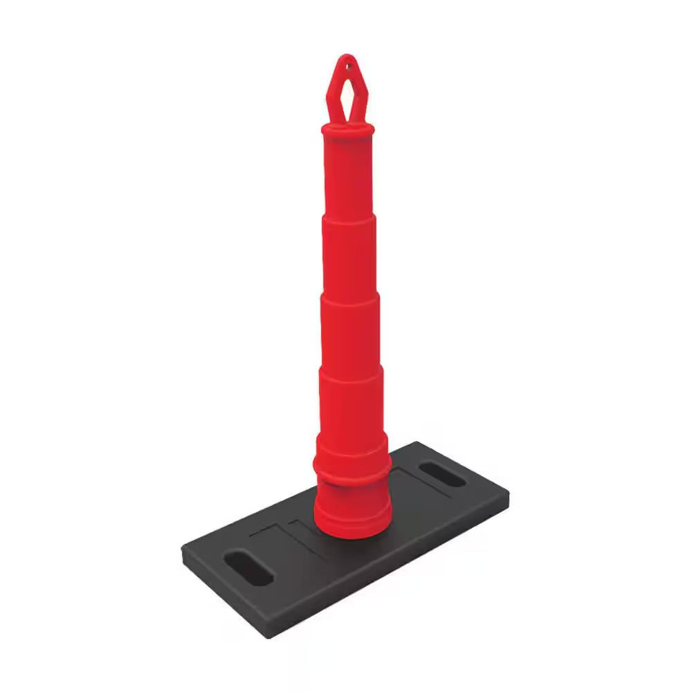39 In. OSHA Red Polyethylene Stanchion
