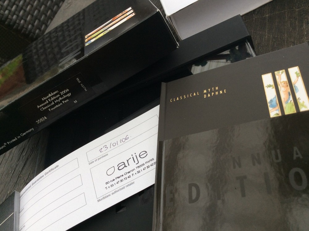 Montblanc Box Annual Edition Classical Myth Daphne Box full set NO PEN
