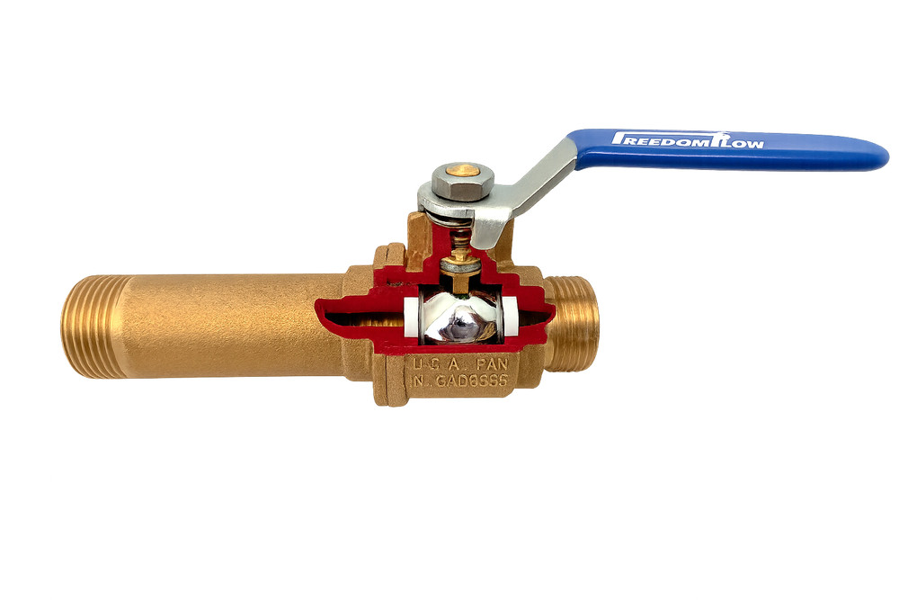 SAVE on Utility Costs with Full Port Water Heater Straight Drain Flush Valve