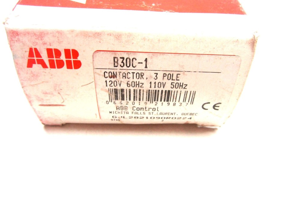 NEW ABB B30C-1 CONTACTOR B30C1