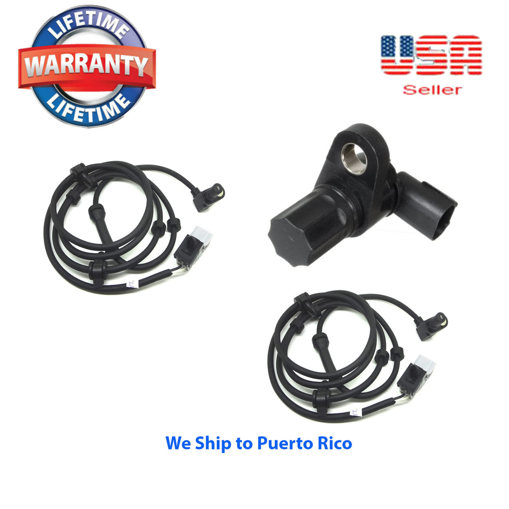 2 ABS Speed Sensor Front and in Differential Fit:4WD Ram 2500 3500 2000-2002