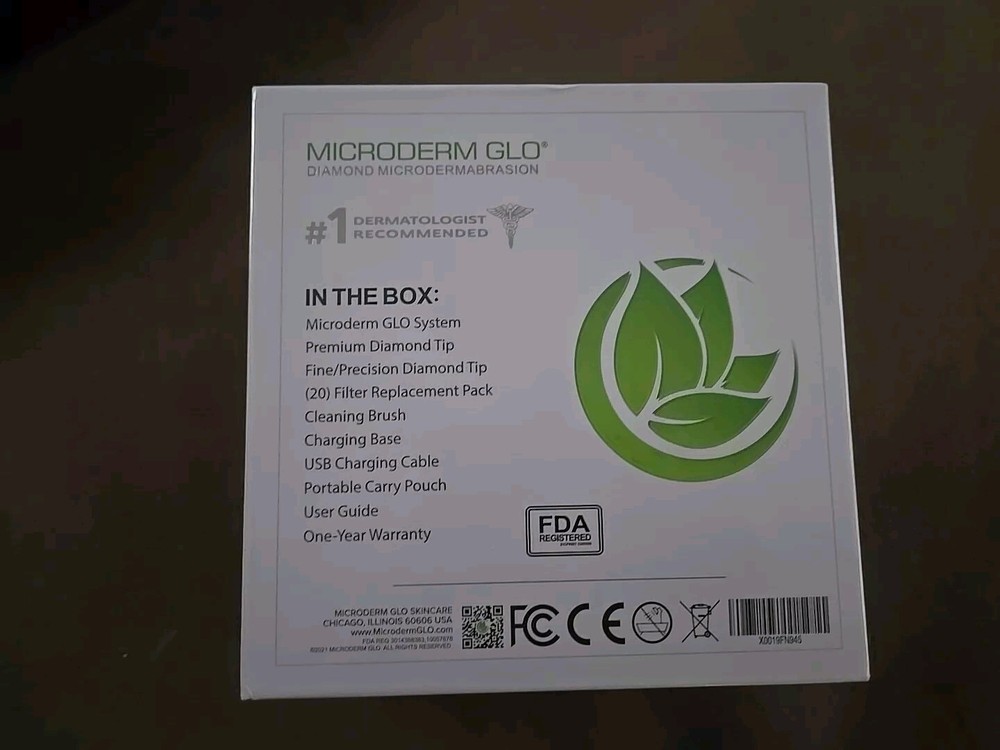 Microderm GLO Diamond Microdermabrasion Machine ~ White ~ NIB