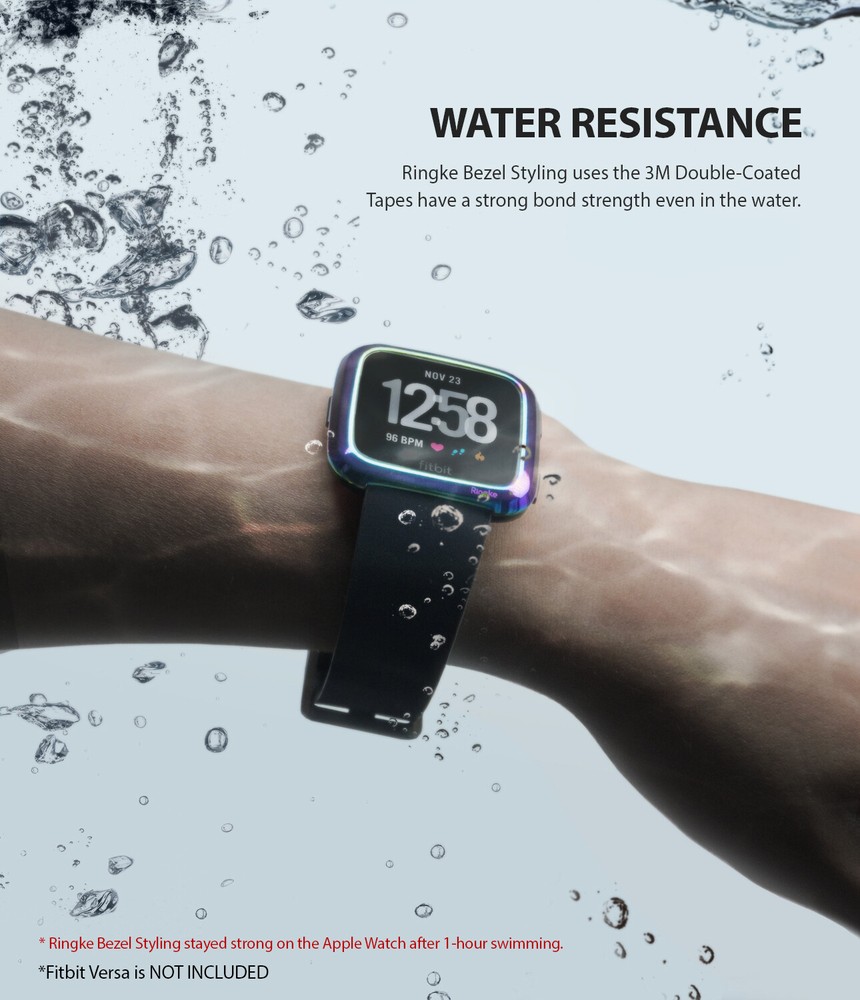 For Fitbit Versa Ringke Bezel Styling Frame Case Cover Stainless Steel Protector
