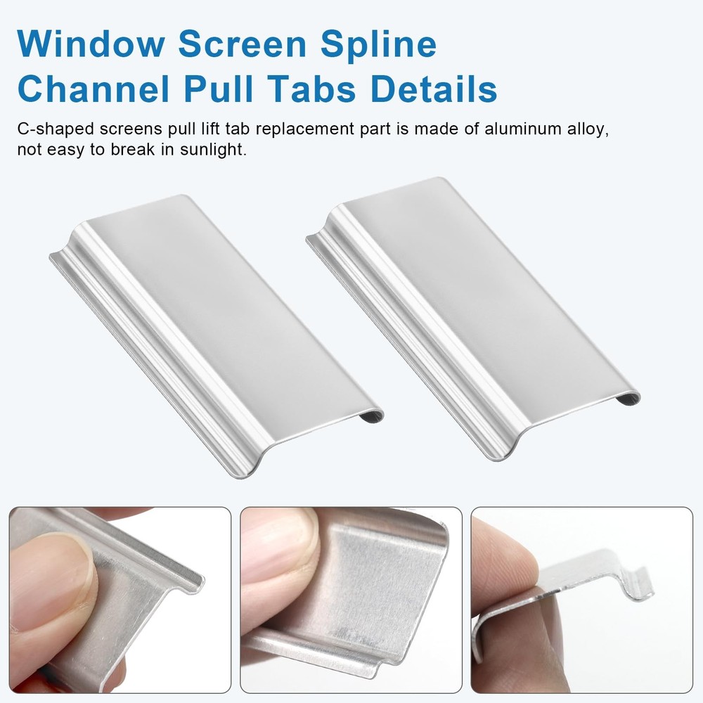 40 Pack Window Screen Pull Tabs, Lift Tabs Replacement...