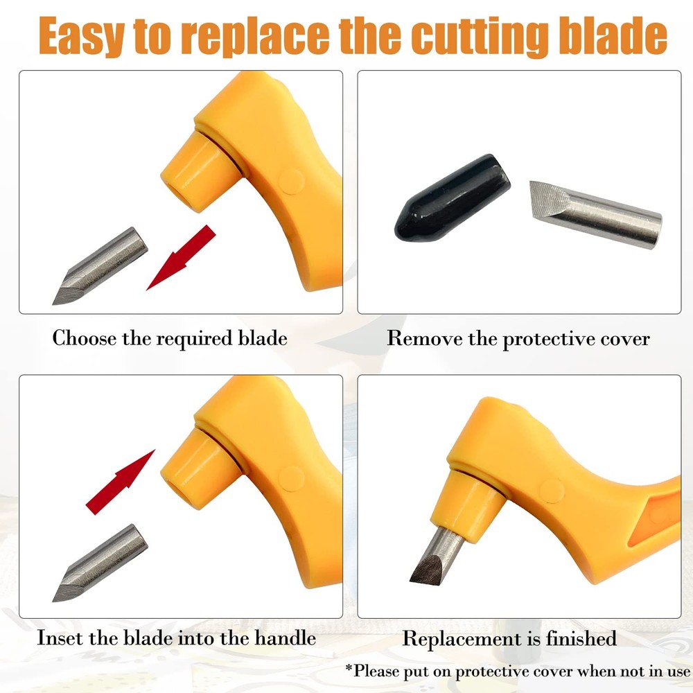 13pcs Craft Cutting Tools Set, 360° Rotating Art Cutting Tools with Replaceme...