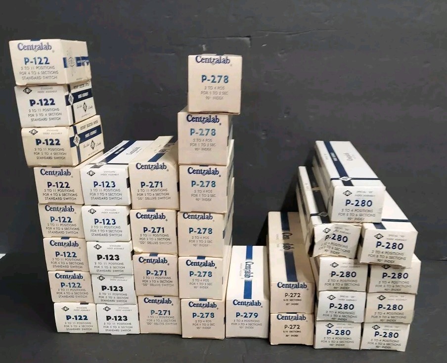 35 Centralab Rotary Switches