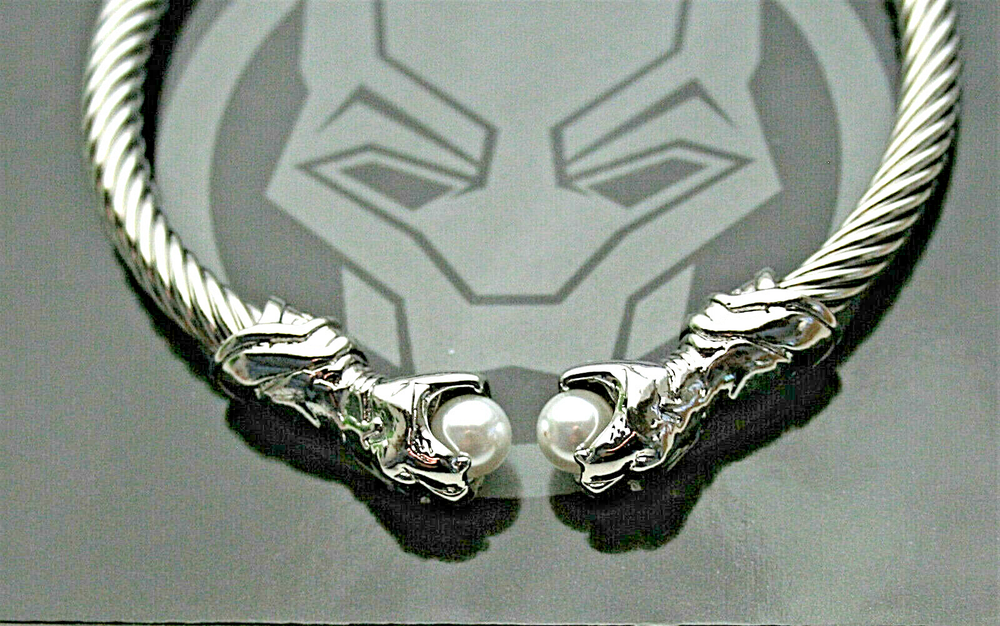 Marvel Comics Black Panther Shuri Gauntlet Cable Rope Bangle Bracelet New MIP