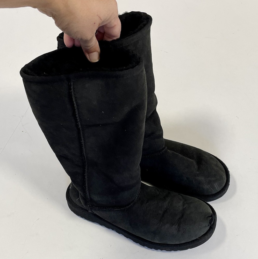 US 4 UGGS black Pull On Ankle Boots (tt43)