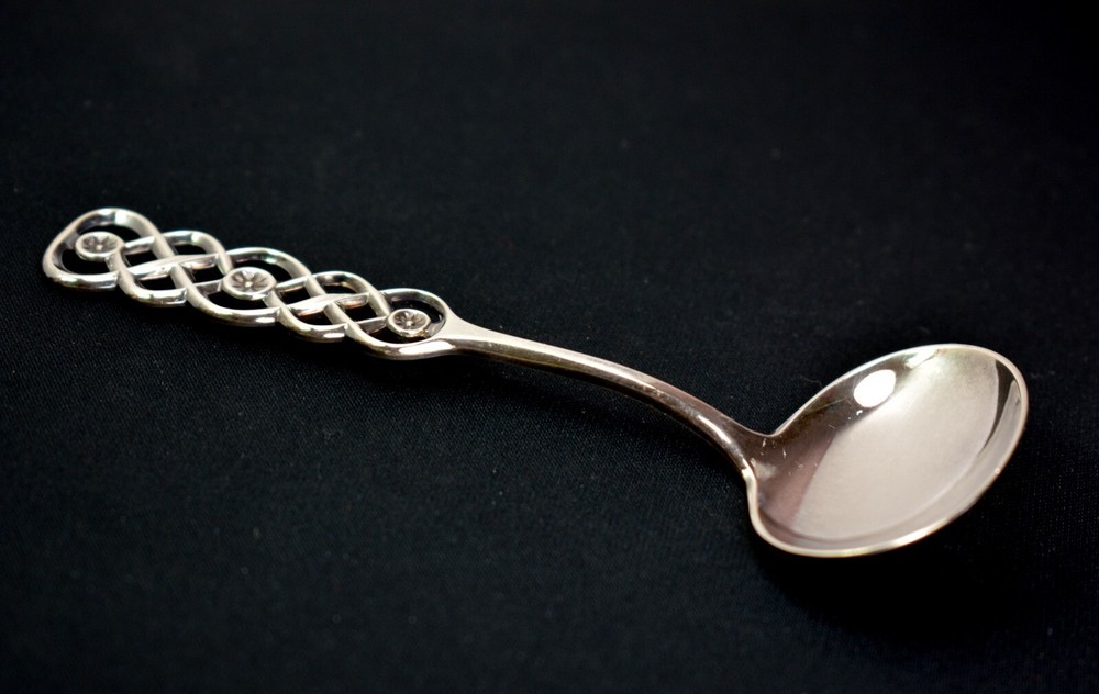 Norway Celt David Andersen Serving Spoon 830S Silver Ringebu Berry
