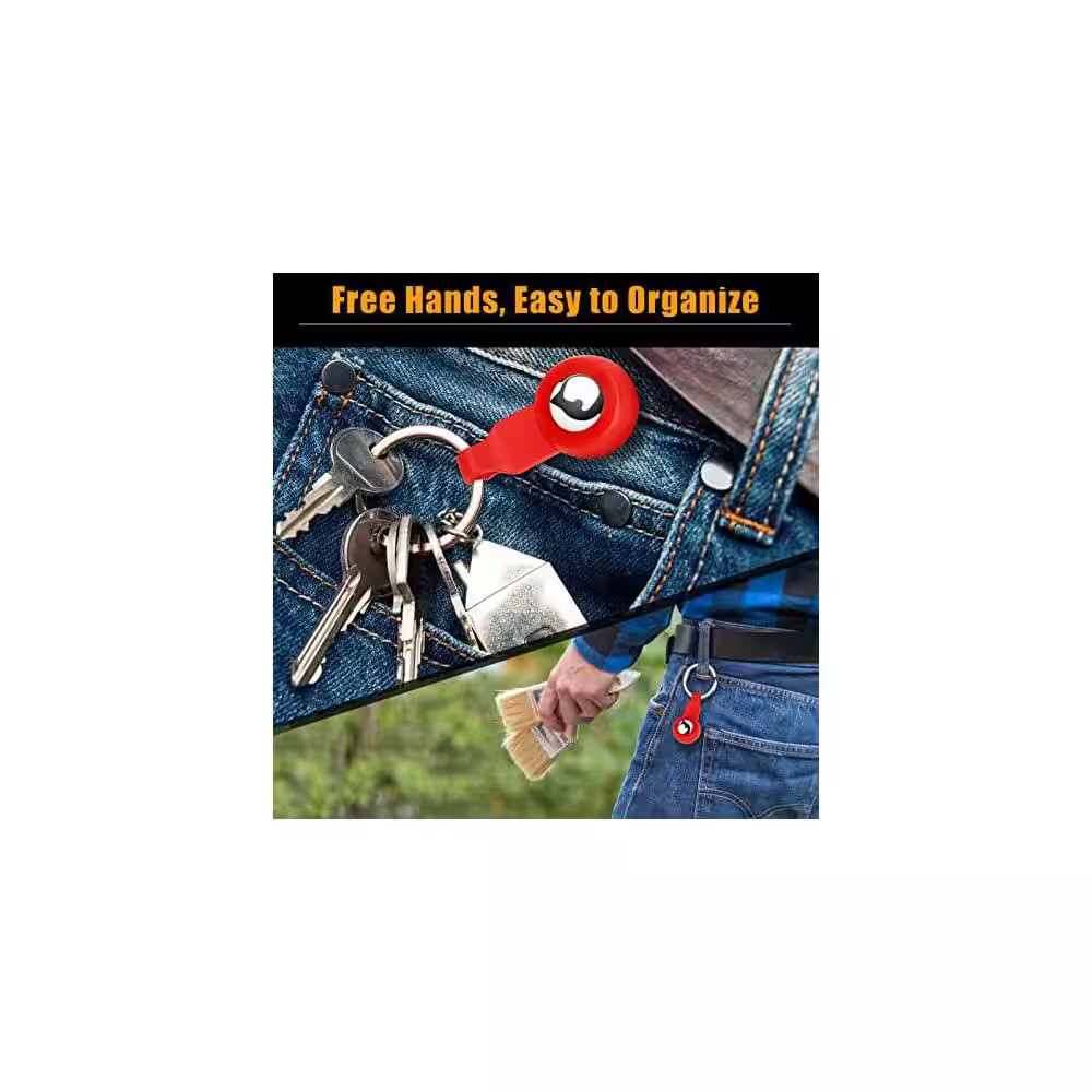 Magnetic Stud Finder 27 Lbs. Pull Power with Keyring Detects Metal through Drywa