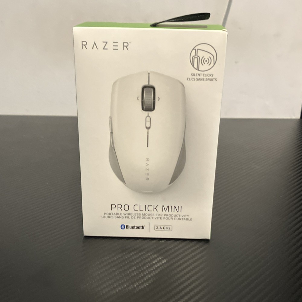 Razer Pro Click Mini Wireless Mouse Silent White OPEN BOX TESTED and WORKING