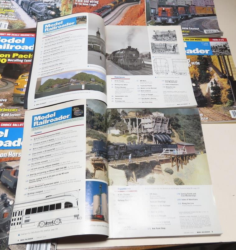 Model Railroader Magazine Complete Year 2000 - 12 Issues
