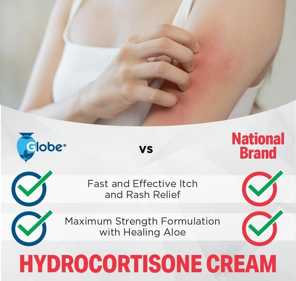 Hydrocortisone Cream 1% with Aloe 3 Pack Anti-Itch