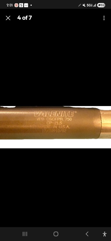 Valenite VPB CSCFPR 750 CP-21.5