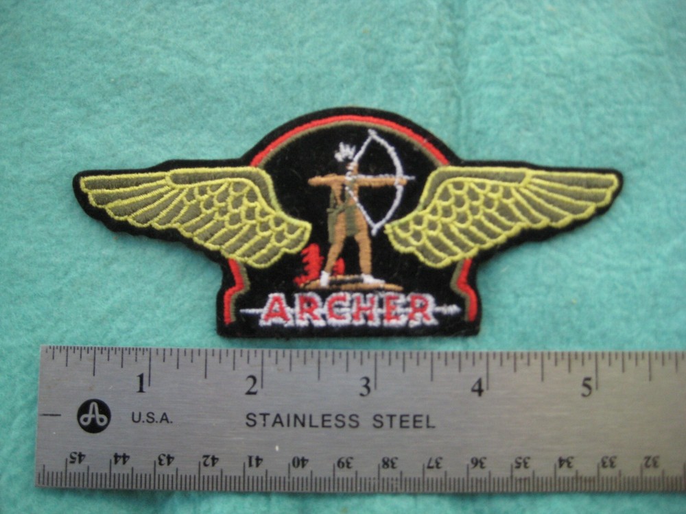 Vintage Archer Gasoline Service Uniform  Patch