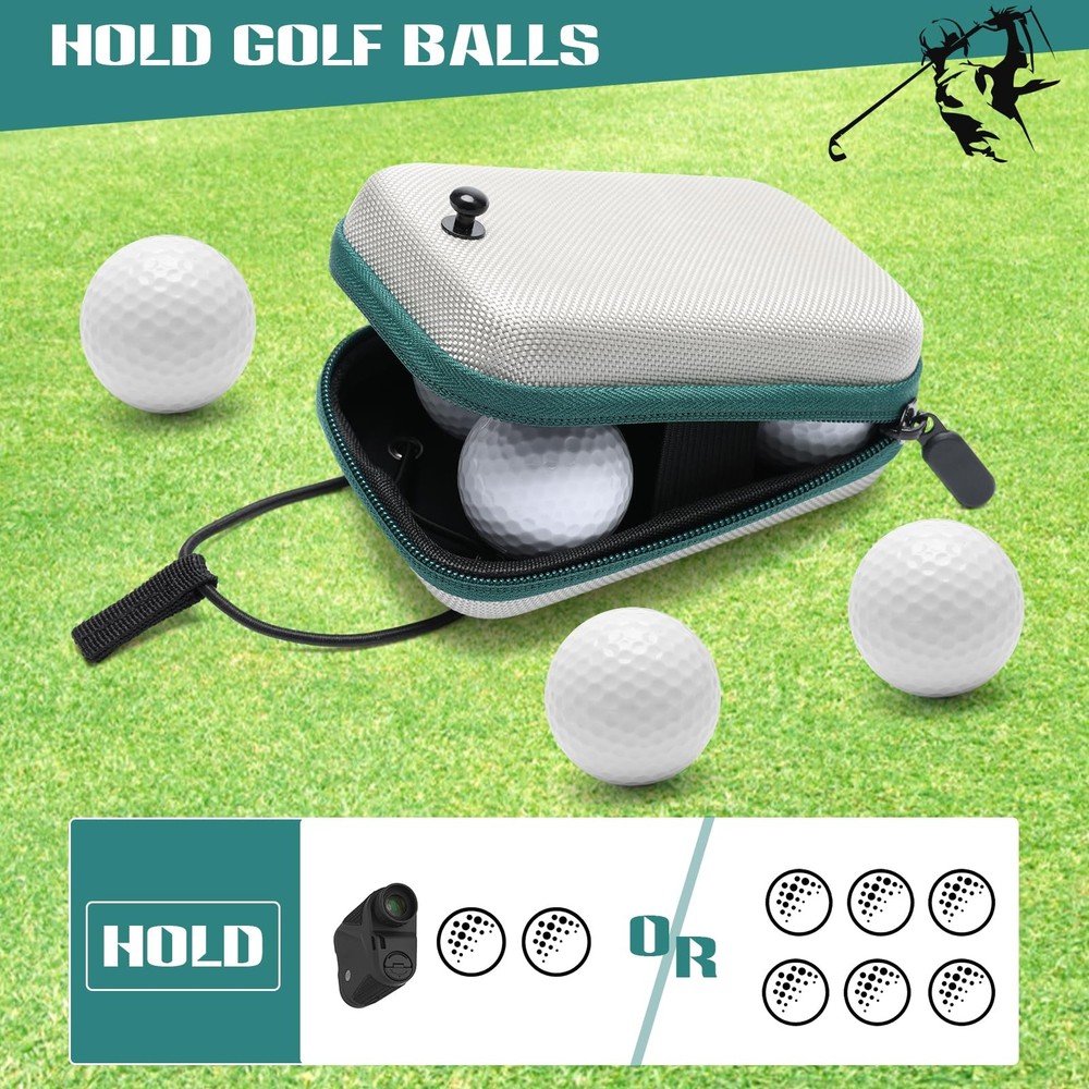 Golf Rangefinder Hard Shell Case Universal Carry Bag Grey Green