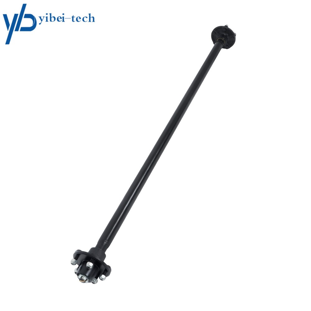 2000lbs Trailer Axle 5 lug-4.5" 61" Hub Face 46" Spring Center with U Bolt Kit