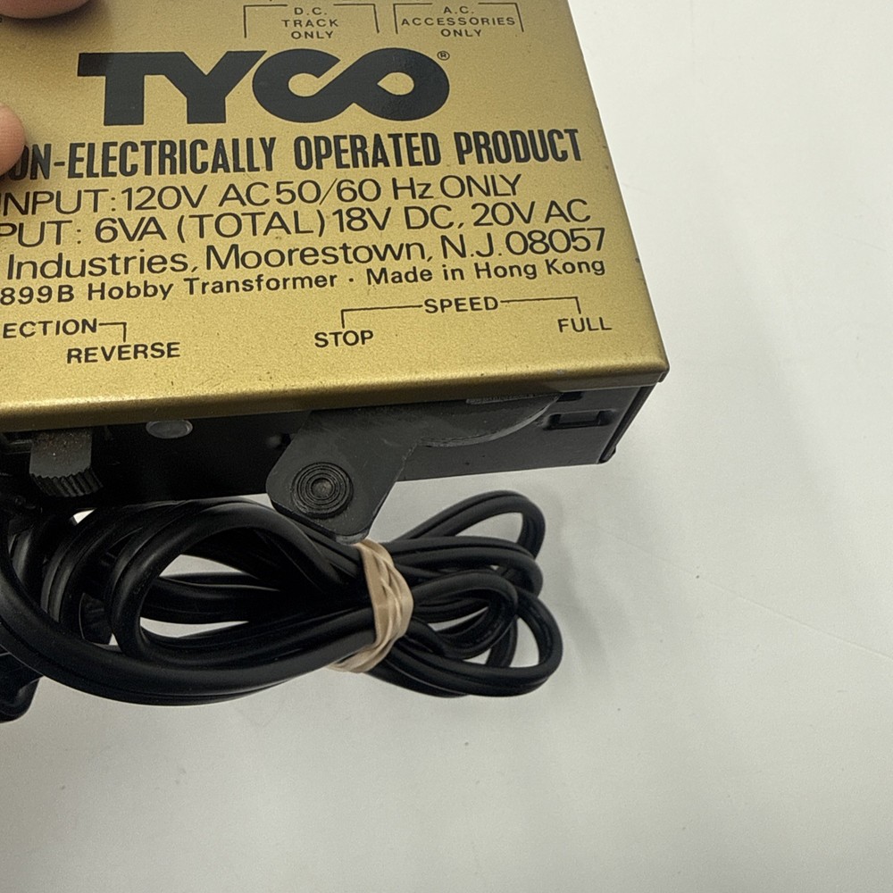 TYCO HO SCALE POWER PACK HOBBY TRANSFORMER 899B - TESTED EX+