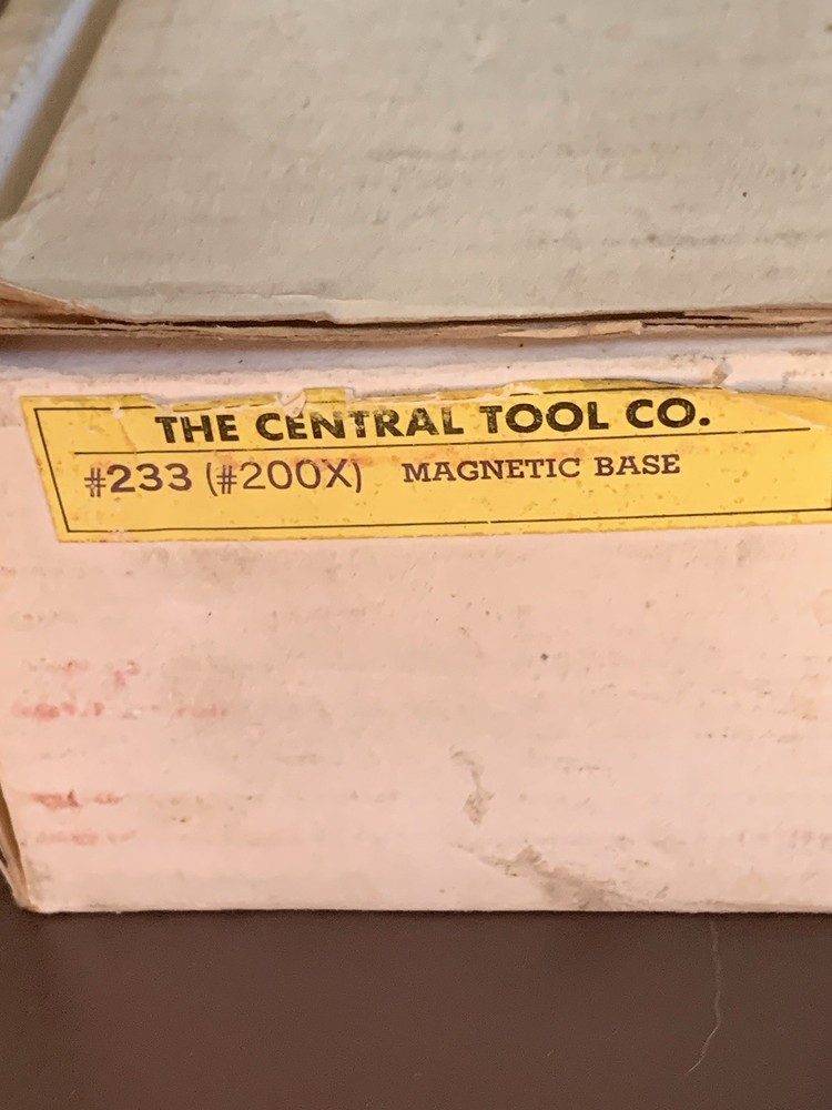 Central Tool Co. #233 (#200X) Magnetic Base Vintage
