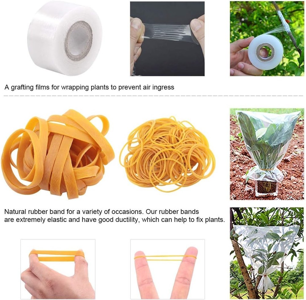 Professional Garden Fruit Tree Plant Pruning Shears Grafting Cutting Tool Kit...