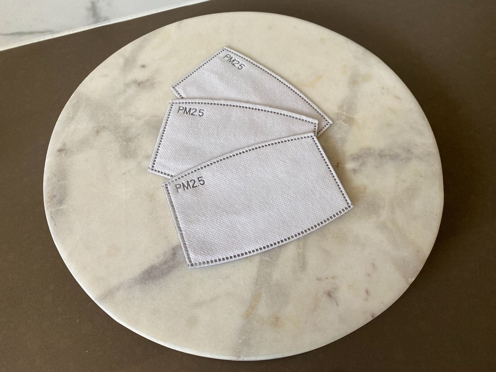 100 Pack - PM2.5 Activated Carbon Protective Filter for Face Masks